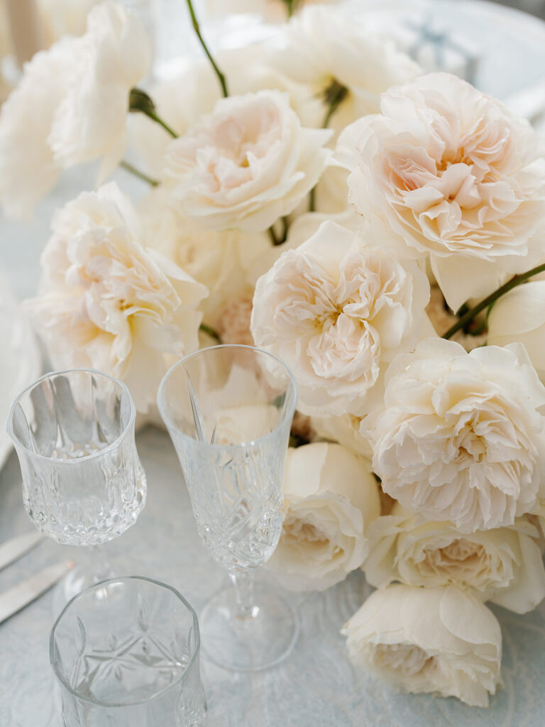 Classic white wedding roses, Ever Blooming Floral, Puyallup, WA.